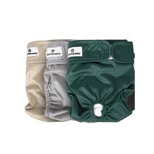 Pet Parents® Washable Dog Diapers (3pack) + Extendrs® of Durable Doggie Diapers